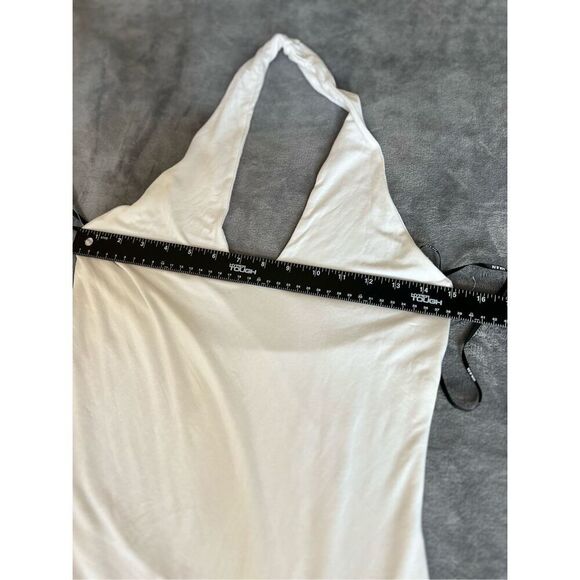 Revolve SER.O.YA Dress Womens Size Large White Lana Mini Sleeveless Halter Shrug - Picture 6 of 12